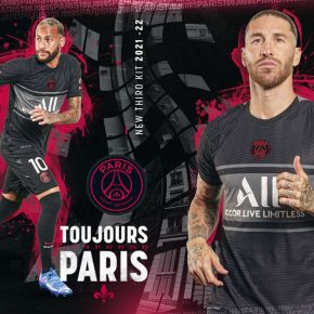 Paris Saint-Germain 2021 2022 Nike Black Third Football Kit, 2021/22 Soccer Jersey, 2021-22 Shirt, Maillot, Camiseta 21/22, Camisa, Trikot