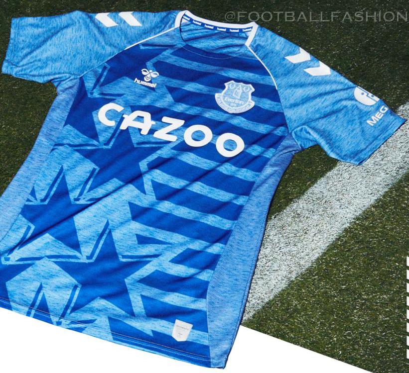 Hummel BNWT Boys 5-6 Jahre Everton Home Football Kit 2020/21 