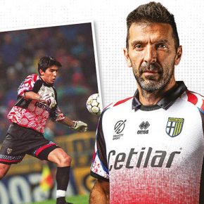 Gianluigi Buffon Parma Calcio 26th Anniversary Erreà Sport Kit, Maglia 26 Anni