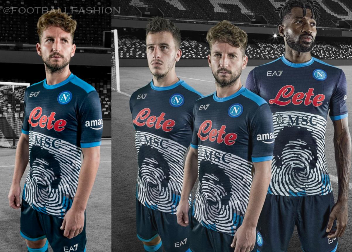 Napoli's New EA7 Flames Kit, the 10th kit of the Season. : r/sscnapoli