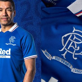 Rangers FC 150th Anniversary Legends 2022 Castore Football Kit, Shirt, Retro Soccer Jersey