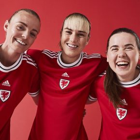 Wales Women’s 2022 adidas Home Football Kit, Cymru Shirt, Soccer Jersey