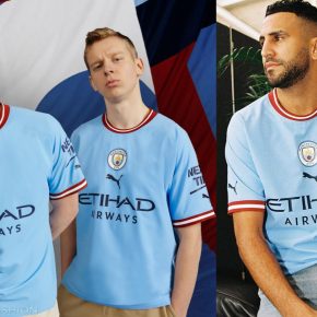 Manchester City FC 2022 2023 PUMA Home Football Kit, 2022-23 Shirt, 2022/23 Soccer Jersey, Maillot 22-23, Camiseta 22/23, Camisa, Trikot, Tenue