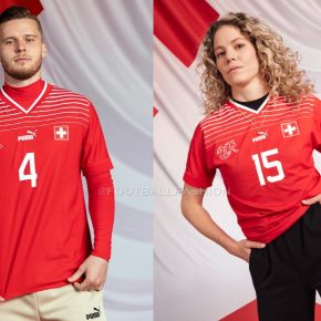Switzerland World Cup 2022 PUMA Home Football Kit, 2022-23 Soccer Jersey, 2022/23 Shirt, Maillot Coupe du Monde Suisse, Weltmeisterschaft Trikot, Maglia Coppa del Mondo