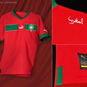 Morocco World Cup 2022 PUMA Home Football Kit, 2022-23 Shirt, 2022/23 Soccer Jersey, Maillot Coupe du Monde 22/23