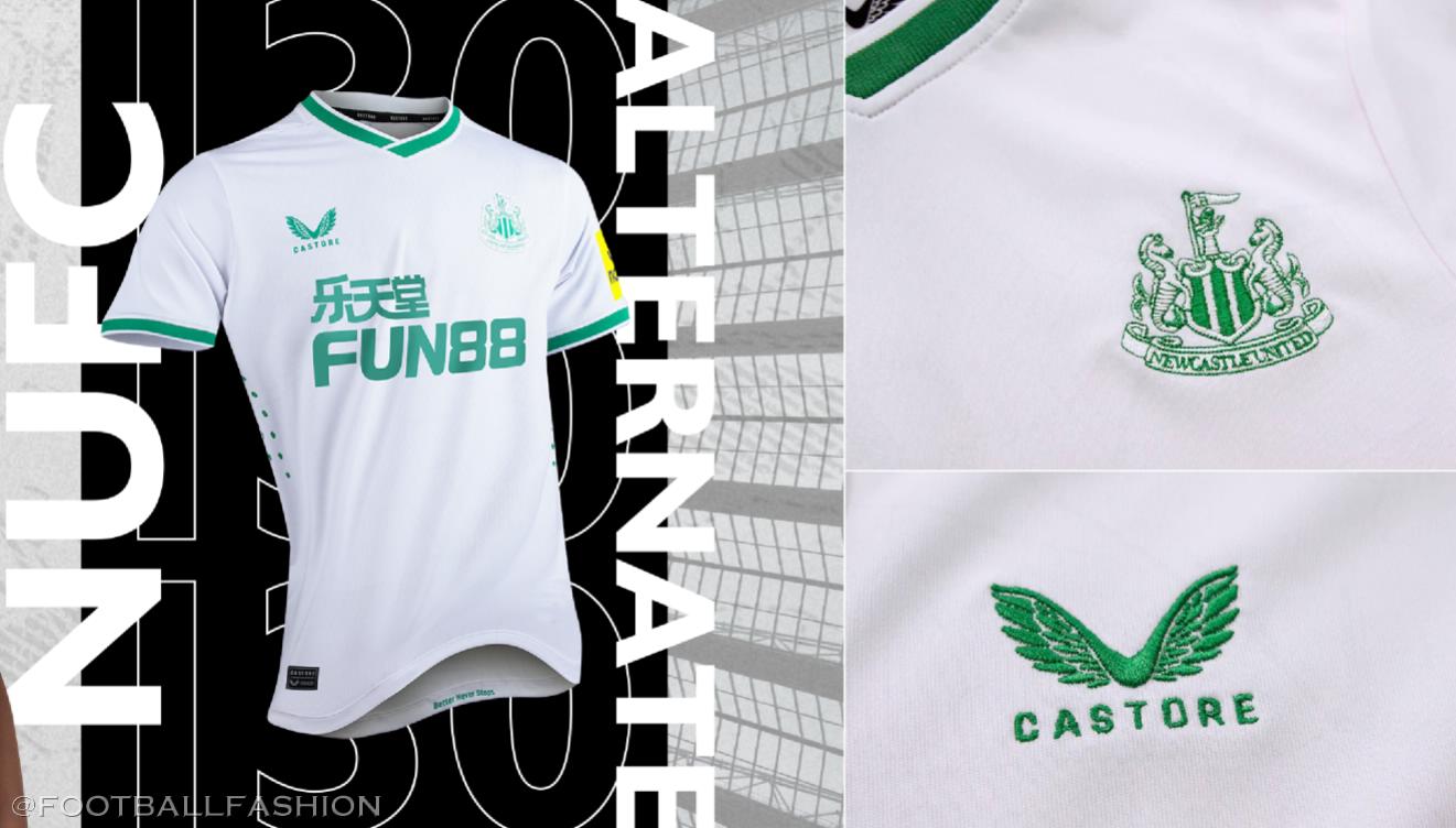2021 / 2022 Castore Newcastle United Soccer Jersey Shirt Away Kit