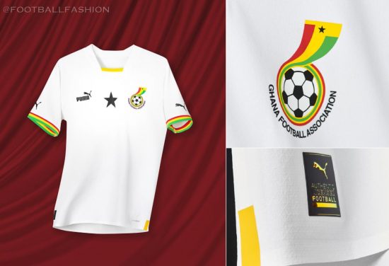 Ghana World Cup 2022 PUMA Home Football Kit, 2022/23 Soccer Jersey, 2022-23 Shirt