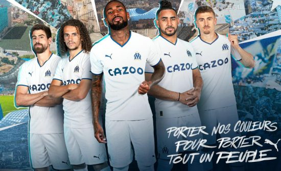 Olympique Marseille 2022 2023 PUMA Home Football Kit, 2022-23 Shirt, 2022/23 Soccer Jersey, Camiseta de Futbol 22-23, Camisa 22/23, Camisola, Trikot, Maglia, Gara, Maillot