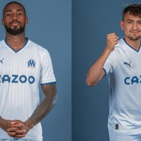 Olympique Marseille 2022 2023 PUMA Home Football Kit, 2022-23 Shirt, 2022/23 Soccer Jersey, Camiseta de Futbol 22-23, Camisa 22/23, Camisola, Trikot, Maglia, Gara, Maillot