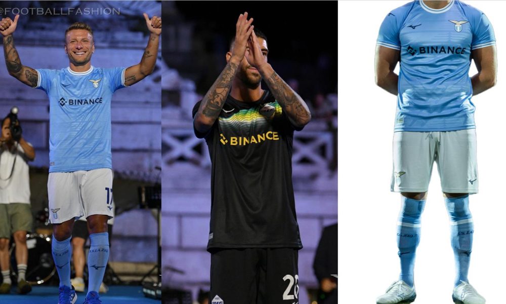 Lazio 2022/23 Mizuno Home and Away Kits - FOOTBALL FASHION