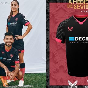 Sevilla 2022 2023 Castore Third Football Kit, 2022-23 Shirt, 2022/23 Soccer Jersey, Camiseta de Futbol 22-23, Camisa 22/23, Camisola, Trikot, Maglia, Gara, Maillot