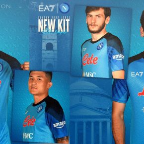 SSC Napoli 2022 2023 EA7 Home and Away Football Kit, 2022-23 Shirt, 2022/23 Soccer Jersey, Camiseta de Futbol 22-23, Camisa 22/23, Camisola, Trikot, Maglia, Gara, Maillot