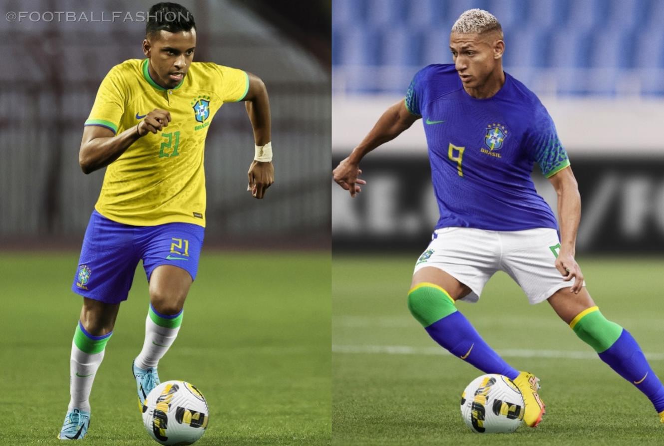 Brazil World Cup 2022 Nike Home and Away Kits - FOOTBALL FASHION