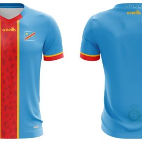 DR Congo 2022 2023 O’Neills Football Kit, 2022-23 Shirt, 2022/23 Soccer Jersey, Camiseta de Futbol 22-23, Camisa 22/23, Camisola, Trikot, Maglia, Gara, Maillot
