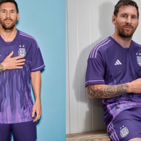 Argentina World Cup 2022 2023 adidas Purple Away Football Kit, 2022-23 Shirt, 2022/23 Soccer Jersey, Camiseta de Futbol Copa Mundial 22-23, Camisa 22/23, Camisola, Trikot, Maglia, Gara, Maillot