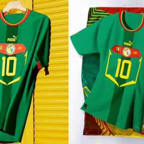 Senegal 2022 World Cup 2023 PUMA Away Football Kit, 2022-23 Shirt, 2022/23 Soccer Jersey, Camiseta de Futbol 22-23, Camisa 22/23, Camisola, Trikot, Maglia, Gara, Maillot