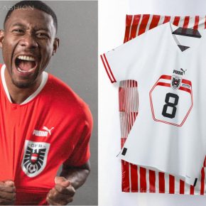 Austria 2022 2023 PUMA Home and Away Football Kit, 2022-23 Shirt, 2022/23 Soccer Jersey, Camiseta de Futbol 22-23, Camisa 22/23, Camisola, Österreich Trikot, Maglia, Gara, Maillot