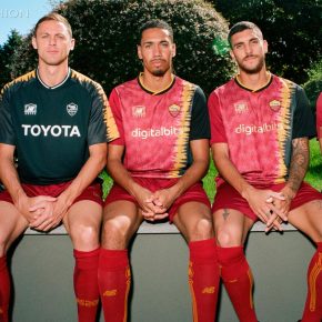 AS Roma 2022 2023 New Balance Aries Football Kit, 2022-23 Shirt, 2022/23 Soccer Jersey, Camiseta de Futbol 22-23, Camisa 22/23, Camisola, Trikot, Maglia, Maillot