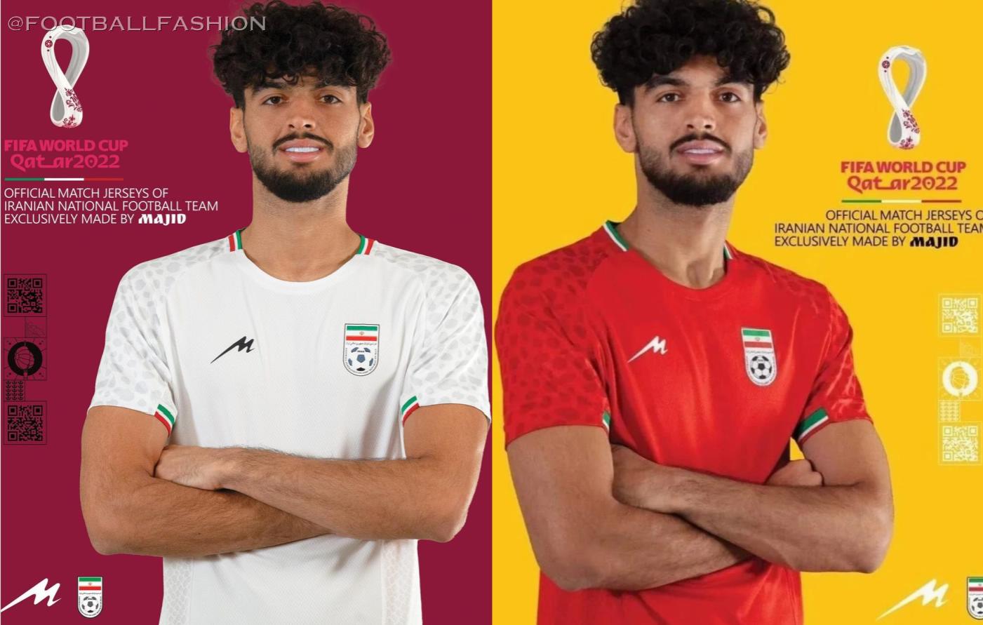 Iran World Cup 2022 Majid Home and Away Kits