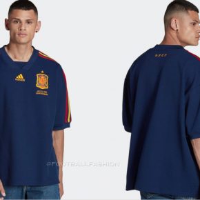 Spain 2022 adidas Football Kit, 2022-23 Shirt, 2022/23 Soccer Jersey, Camiseta de Futbol 22-23, Camisa 22/23, Camisola, Trikot, Maglia, Maillot