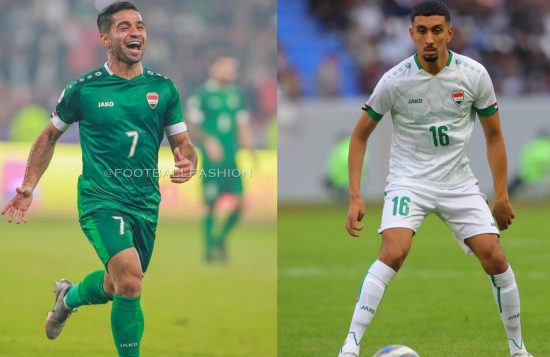 Iraq 2023 Jako Football Kit, Shirt, Soccer Jersey, Camiseta de Futbol, Camisa, Camisola, Trikot, Maglia, Maillot, Camiseta 