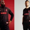 LeBron James Liverpool 2023 2024 Nike Football Kit, 2023/24 Shirt, 23/24 Soccer Jersey, Camiseta de Futbol 2023-24, Camisa 23-24, Camisola, Trikot, Maglia, Maillot, Camiseta