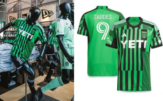 Austin FC 2023 2024 adidas Football Kit, 2023/24 Shirt, 23/24 Soccer Jersey, Camiseta de Futbol 2023-24, Camisa 23-24, Camisola, Trikot, Maglia, Maillot, Camiseta 