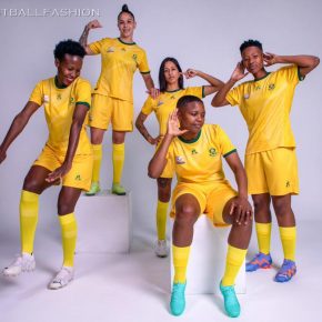 South Africa 2023 2024 Le Coq Sportif Football Kit, 2023/24 Shirt, 23/24 Soccer Jersey, Camiseta de Futbol 2023-24, Camisa 23-24, Camisola, Trikot, Maglia, Maillot, Camiseta