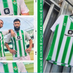 Real Betis 2023 2024 hummel Football Kit, 2023/24 Shirt, 23/24 Soccer Jersey, Camiseta de Futbol 2023-24, Camisa 23-24, Camisola, Trikot, Maglia, Maillot, Camiseta