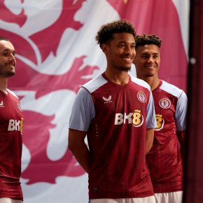 Aston Villa 2023/24 Castore Football Kit, 2023/24 Shirt, 23/24 Soccer Jersey, Camiseta de Futbol 2023-24, Camisa 23-24, Camisola, Trikot, Maglia, Maillot, Camiseta