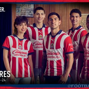 Chivas 2023/24 PUMA Home Football Kit, 2023/24 Shirt, 23/24 Soccer Jersey, Camiseta de Futbol 2023-24, Camisa 23-24, Camisola, Trikot, Maglia, Maillot, Camiseta