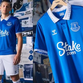 Everton 2023/24 hummel Kit, 2023 Shirt, 23/24 Soccer Jersey, Camiseta de Futbol 2023-24, Camisa 23-24, Camisola, Trikot, Maglia, Maillot, Camiseta 2024
