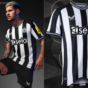 Newcastle United 2023/24 Castore Home Football Kit, 2023/24 Shirt, 23/24 Soccer Jersey, Camiseta de Futbol 2023-24, Camisa 23-24, Camisola, Trikot, Maglia, Maillot, Camiseta