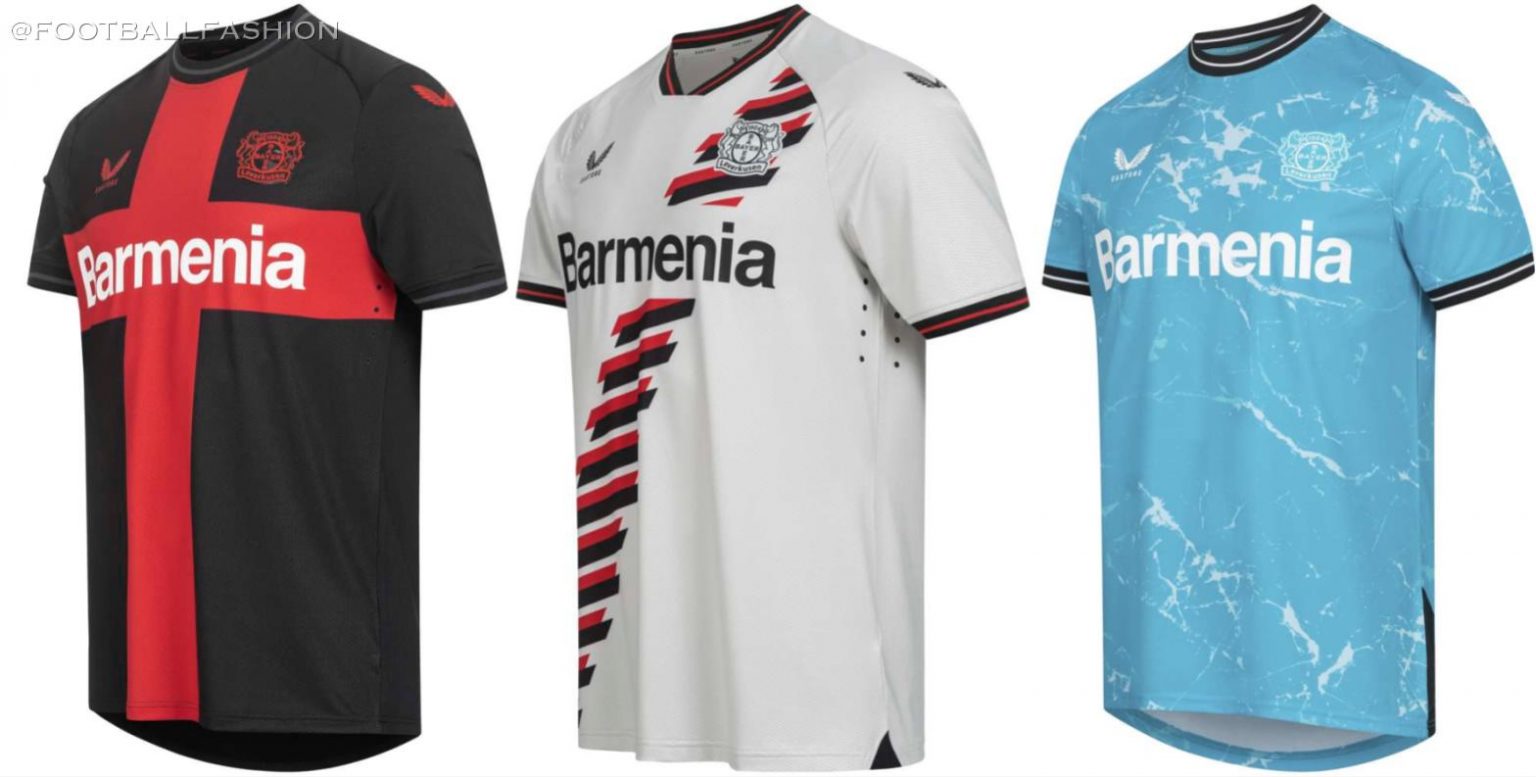 Bayer 04 Leverkusen 2023/24 Castore Kits FOOTBALL FASHION