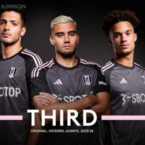 Fulham 2023/24 adidas Third Kit, 2023 Shirt, 23/24 Soccer Jersey, Camiseta de Futbol 2023-24, Camisa 23-24, Camisola, Trikot, Maglia, Maillot, Camiseta 2024