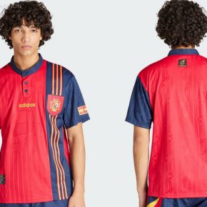 Spain EURO 1996 adidas Originals Kit, 2023, 23/24 Soccer Jersey, Camiseta de Futbol 2023-24, Camisa 23-24, Camisola, Trikot, Maglia, Maillot, Camiseta 2024, Forma