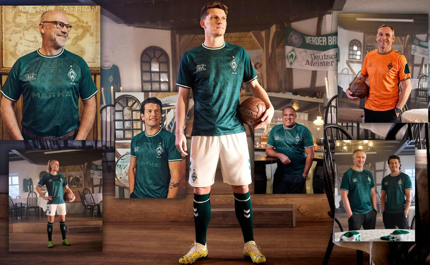 Werder Bremen 125th Anniversary hummel 2024 2024/25 Football Kit, 2025 Shirt, 24/25 Soccer Jersey, Camiseta de Futbol 2024-25, Camisa 24-25, Camisola, Trikot, Maglia, Maillot, Camiseta, 125 Jahre Jubiläumstrikot