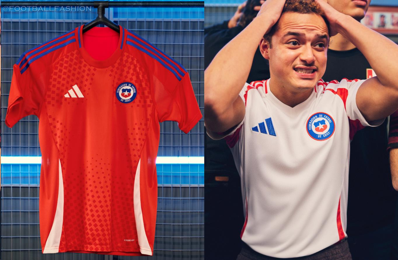 Chile adidas Copa America 2024 2024/25 Football Kit, 2025 Shirt, 24/25 Soccer Jersey, Camiseta de Futbol 2024-25, Camisa 24-25, Camisola, Trikot, Maglia, Maillot, Camiseta