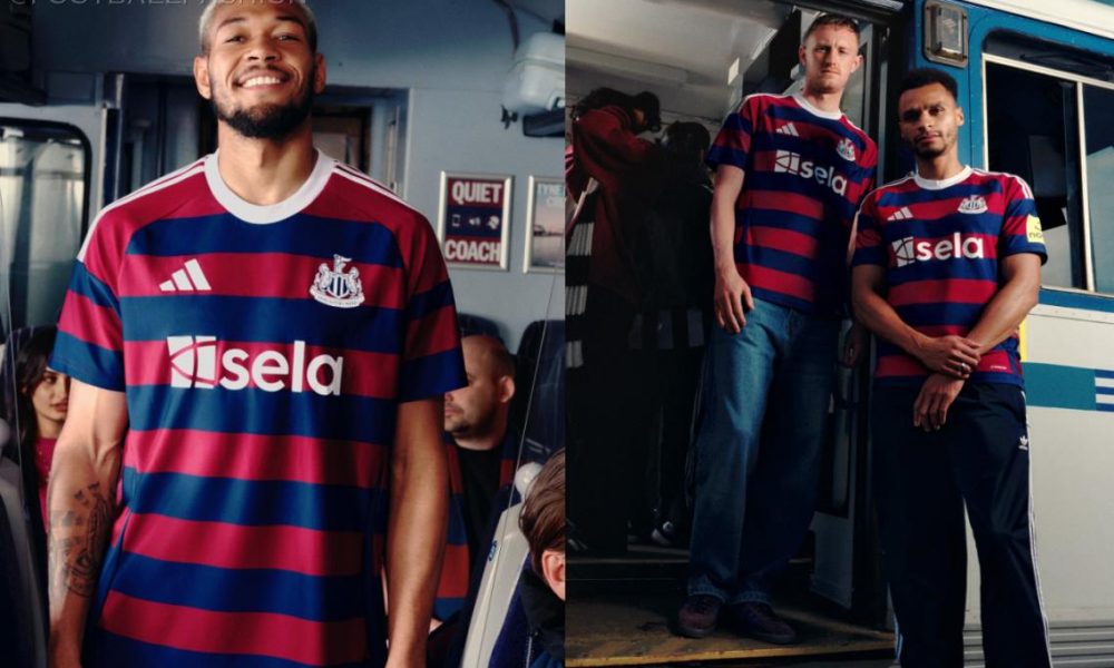 Fanion Newcastle United F.C. – Vintage Football Anglais – Occasion