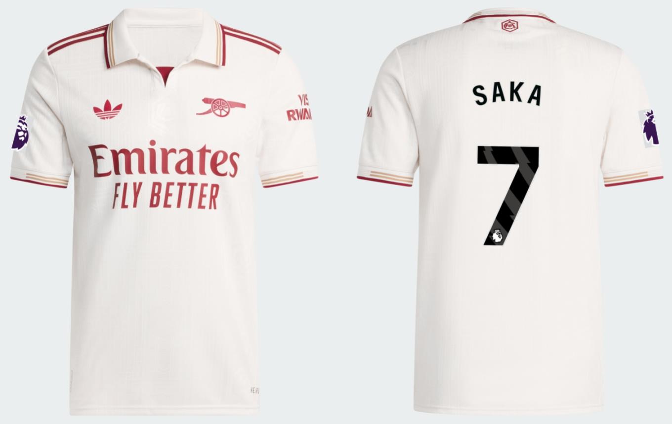 Arsenal 2025 2025/26 Football Kit, 2026 Shirt, 25/26 Soccer Jersey, Camiseta de Futbol 2025-26, Camisa 25-26, Camisola, Trikot, Maglia, Maillot