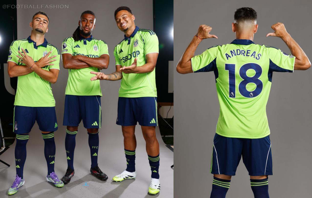 Fulham release their adidas 2025/26 away and third kits, featuring a 90s-inspired green away shirt and a sleek black-and-gold third strip.