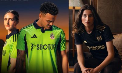Fulham release their adidas 2025/26 away and third kits, featuring a 90s-inspired green away shirt and a sleek black-and-gold third strip.
