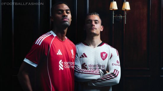 Liverpool 2025-26 ホームユニフォーム 長袖 マーキングなし Liverpool 2025-26 ホームユニフォーム 長袖 マーキングなし Liverpool