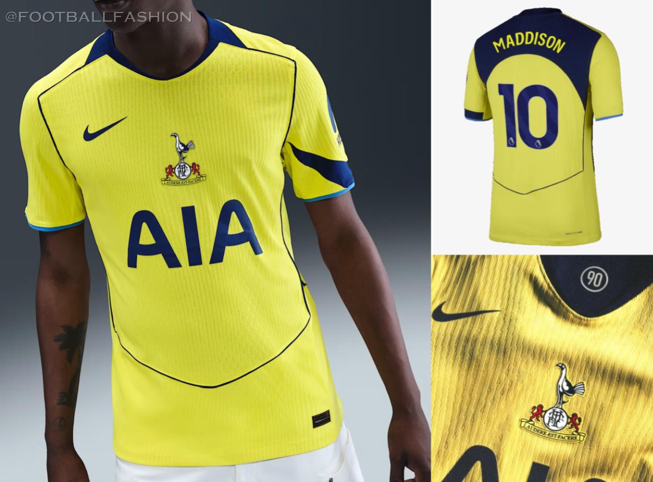 Tottenham Hotspur Nike 2025 2025/26 Football Kit, 2026 Shirt, 25/26 Soccer Jersey, Camiseta de Futbol 2025-26, Camisa 25-26, Camisola, Trikot, Maglia, Maillot
