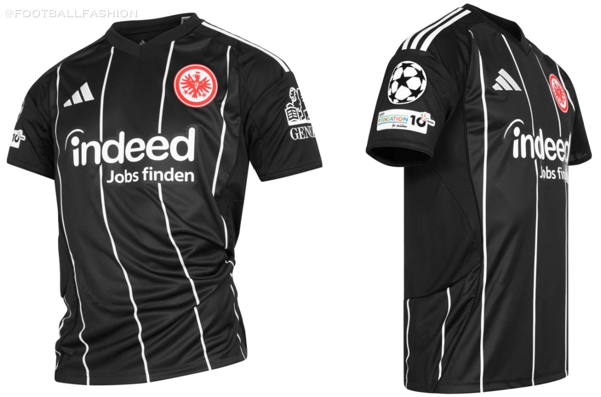 Eintracht Frankfurt adidas 2025 2025/26 Football Kit, 2026 Shirt, 25/26 Soccer Jersey, Camiseta de Futbol 2025-26, Camisa 25-26, Camisola, Trikot, Maglia, Maillot
