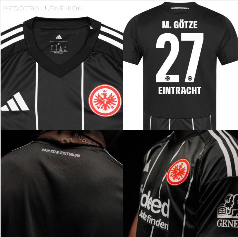 Eintracht Frankfurt adidas 2025 2025/26 Football Kit, 2026 Shirt, 25/26 Soccer Jersey, Camiseta de Futbol 2025-26, Camisa 25-26, Camisola, Trikot, Maglia, Maillot
