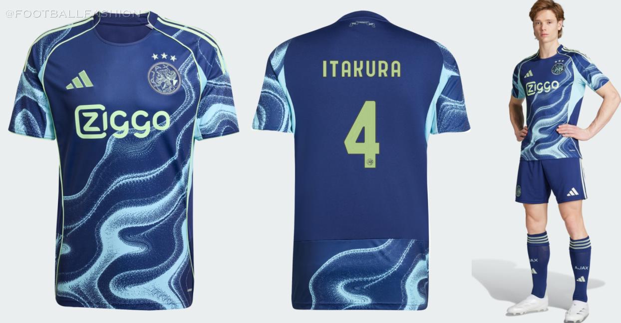 Ajax Amsterdam adidas 2025 2025/26 Football Kit, 2026 Shirt, 25/26 Soccer Jersey, Camiseta de Futbol 2025-26, Camisa 25-26, Camisola, Trikot, Maglia, Maillot
