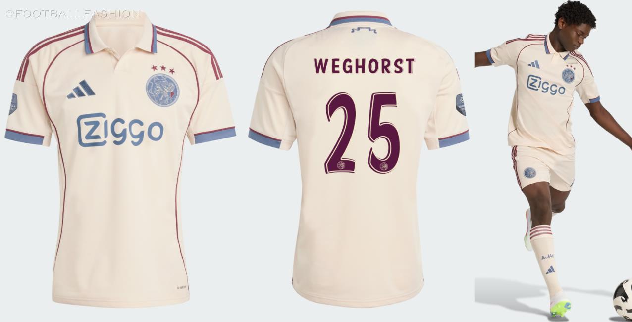 Ajax Amsterdam adidas 2025 2025/26 Football Kit, 2026 Shirt, 25/26 Soccer Jersey, Camiseta de Futbol 2025-26, Camisa 25-26, Camisola, Trikot, Maglia, Maillot
