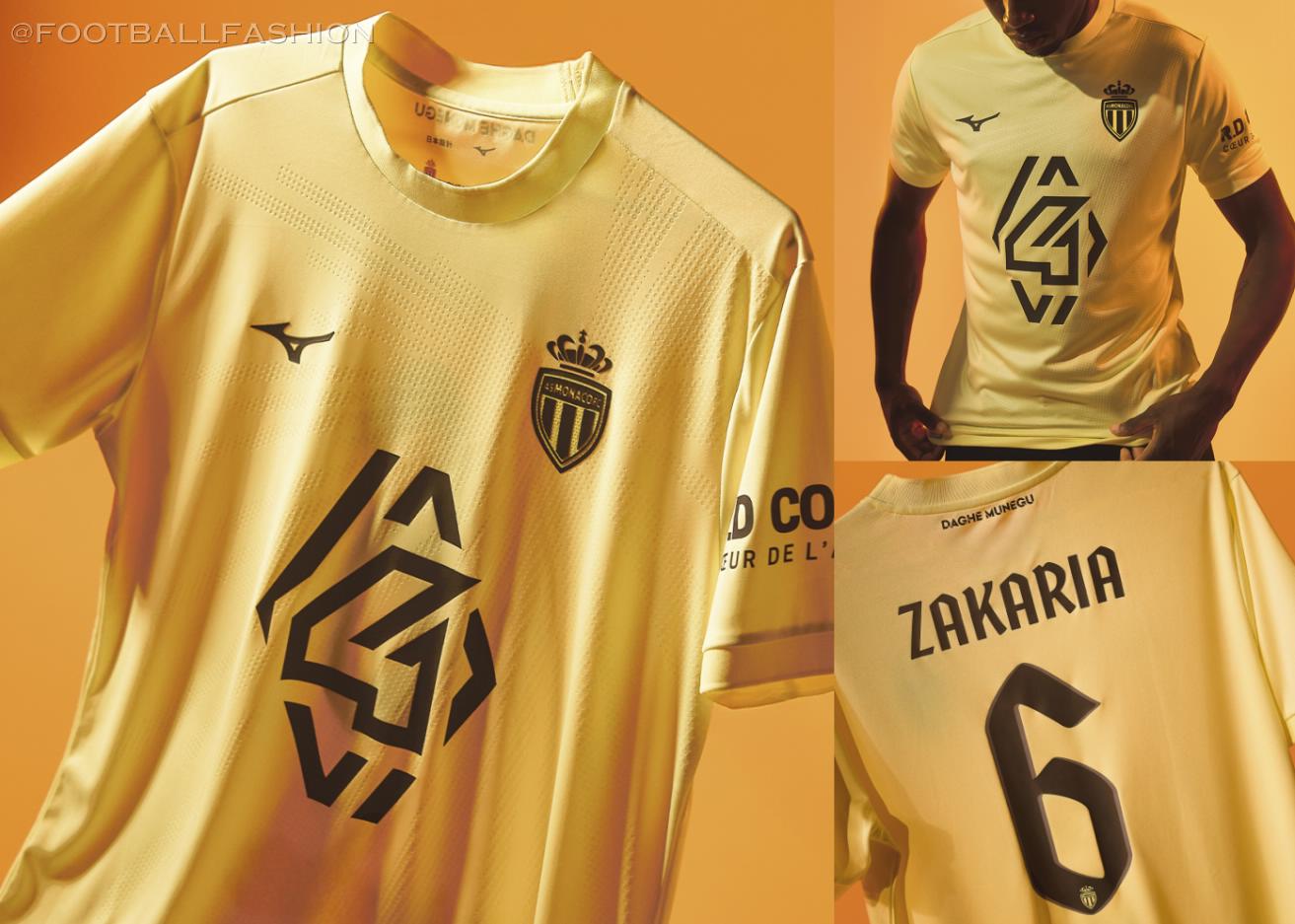 AS Monaco Mizuno 2025 2025/26 Football Kit, 2026 Shirt, 25/26 Soccer Jersey, Camiseta de Futbol 2025-26, Camisa 25-26, Camisola, Trikot, Maglia, Maillot