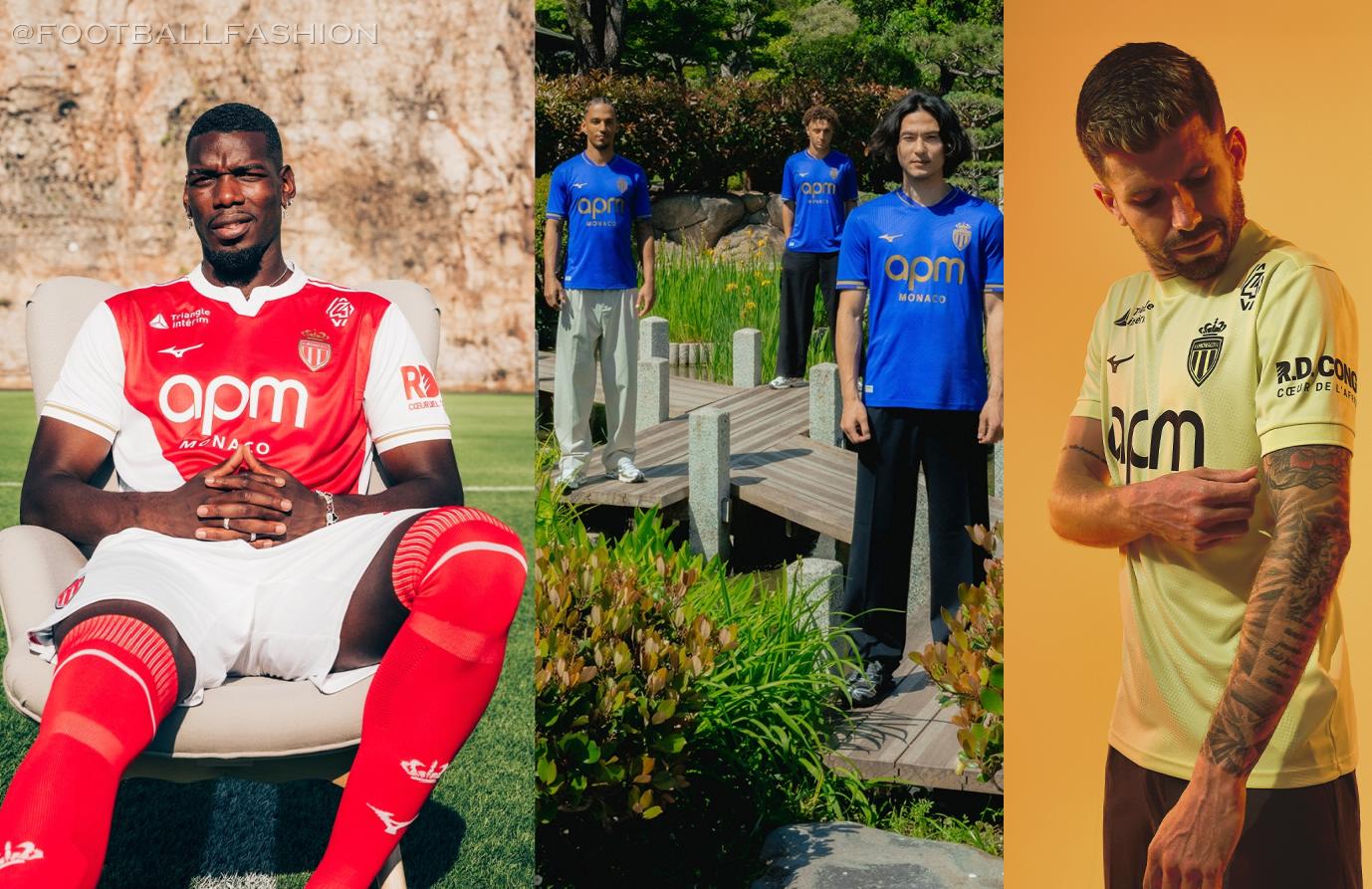 AS Monaco Mizuno 2025 2025/26 Football Kit, 2026 Shirt, 25/26 Soccer Jersey, Camiseta de Futbol 2025-26, Camisa 25-26, Camisola, Trikot, Maglia, Maillot